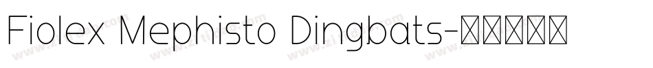 Fiolex Mephisto Dingbats字体转换